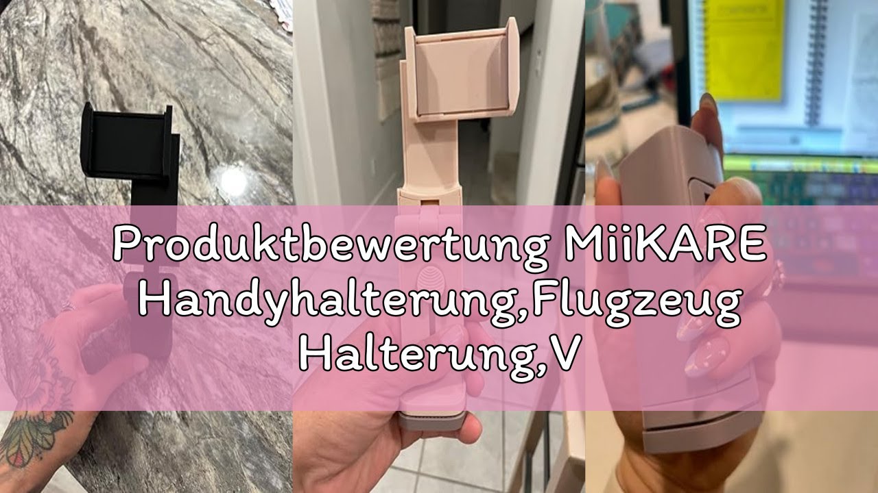 Produktbewertung MiiKARE Handyhalterung,Flugzeug Halterung,Verstellbare Klemmhalterung,Tragbarer Han