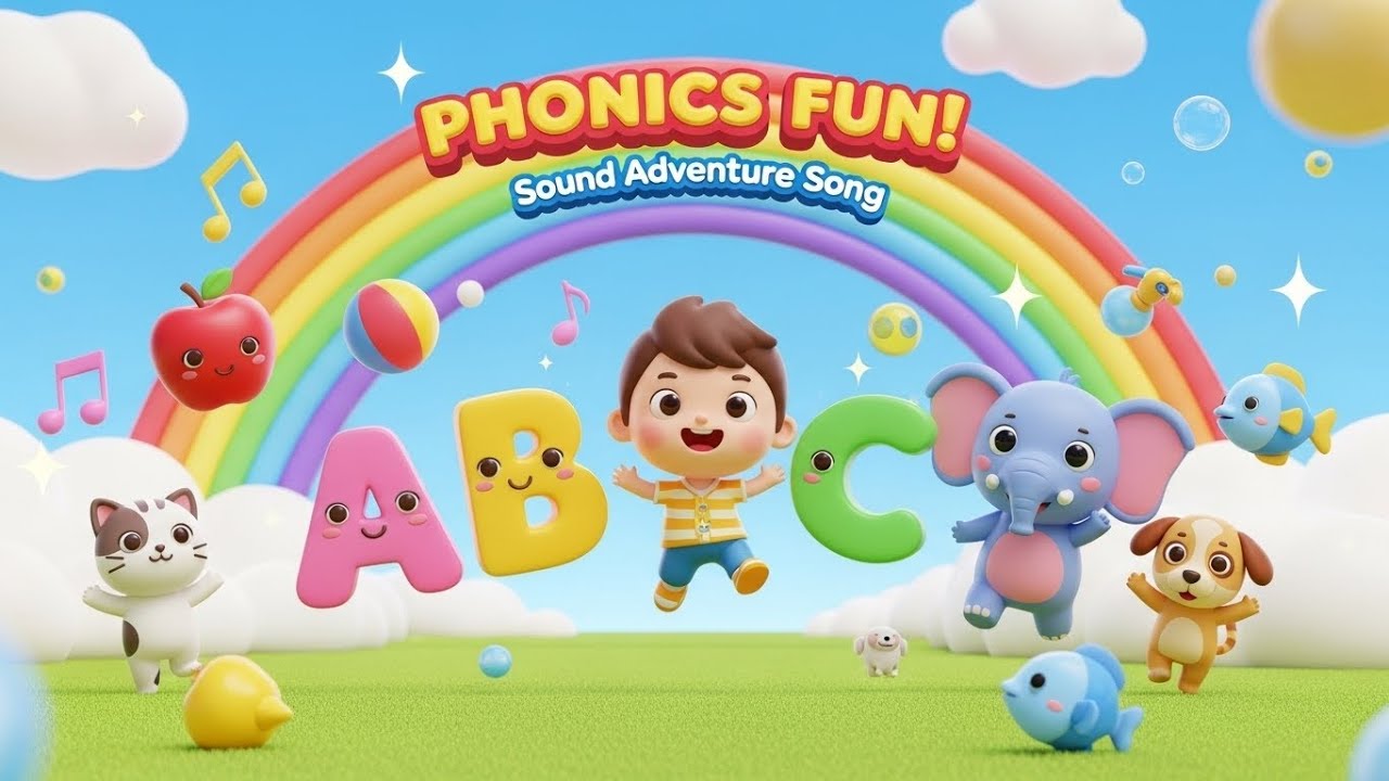 Веселое изучение фонетики 🎶 Песня-приключение со звуками от А до Я. Изучаем звуки букв для детей