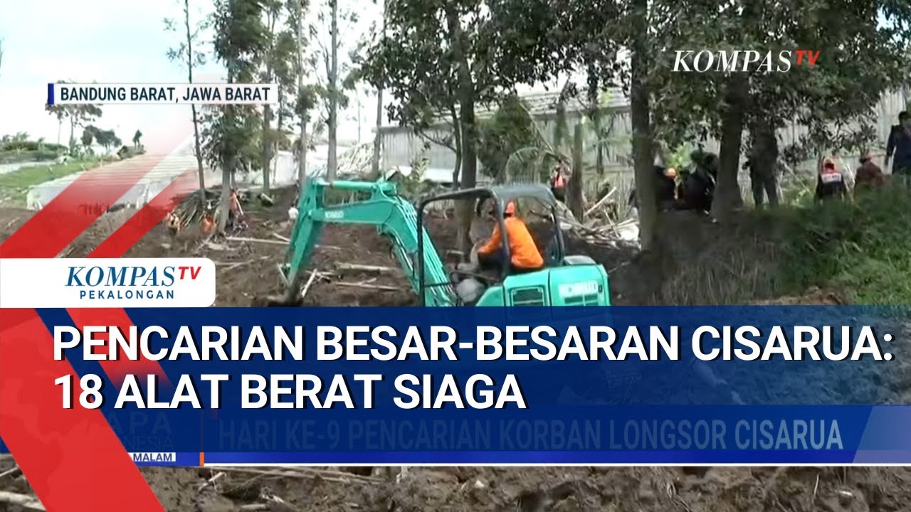 18 Alat Berat Diterjunkan! 10 Korban Longsor Cisarua Masih Hilang