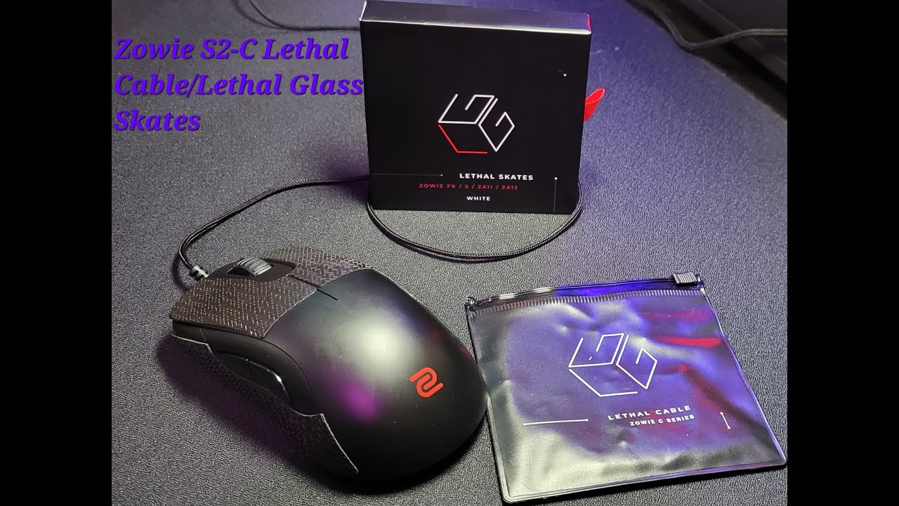 Zowie S2-C Lethal Gaming Gear Cable And Lethal Gaming Gear Skates Install