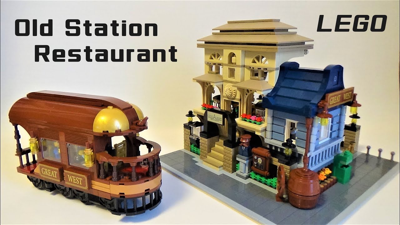 レゴ 古い駅舎の料理店 / LEGO MOC Old Station Restaurant - Speed Build