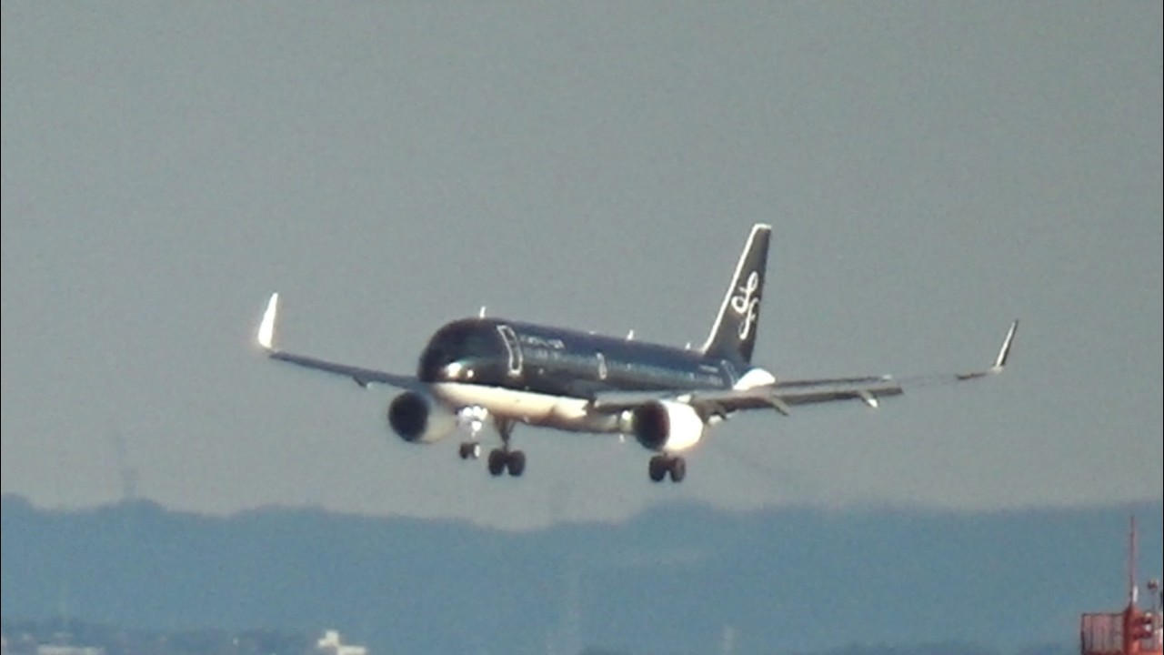スターフライヤー Airbus A320ceo (JA26MC) 羽田着陸