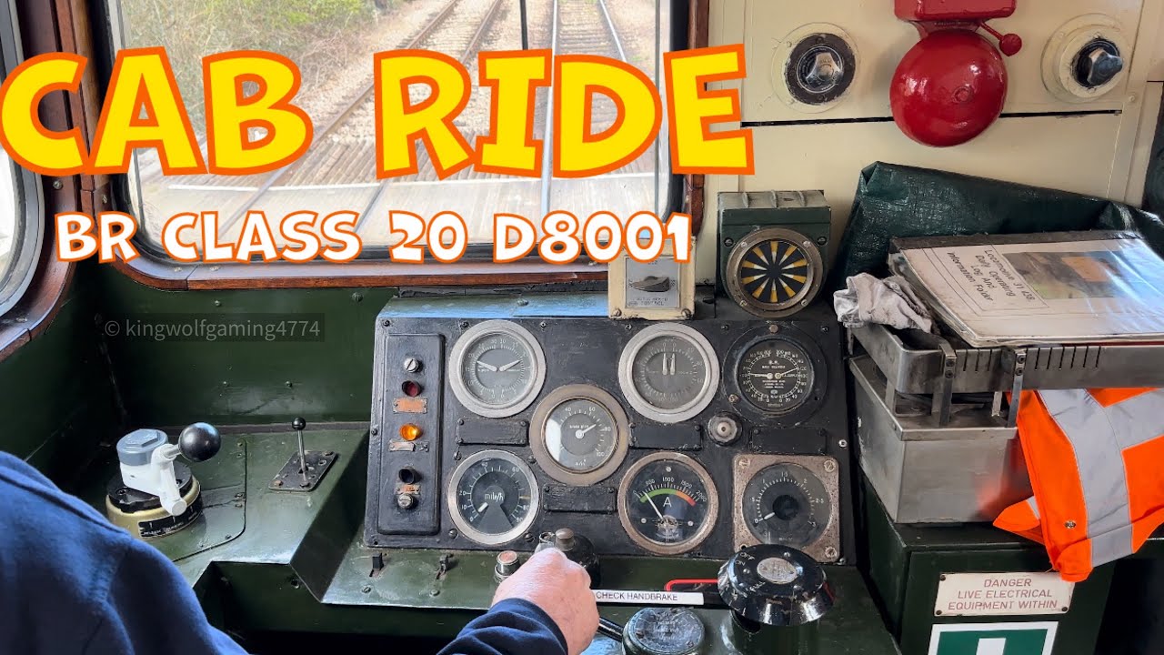 D8001 Class 20 Cab Ride Epping & Ongar Railway #train #railway #trainspotting #cabride