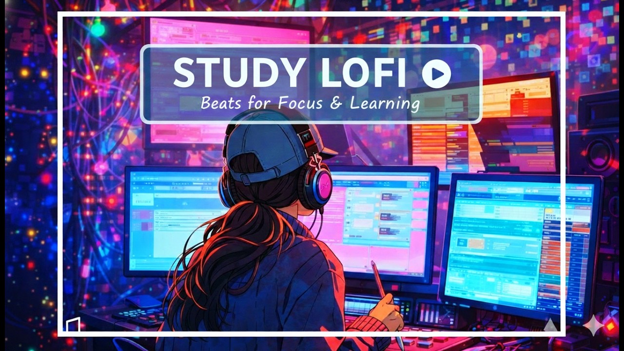 LoFi Study Beats 🌙 Focus, Coding, Late Night Productivity | Chillhop & Ambient