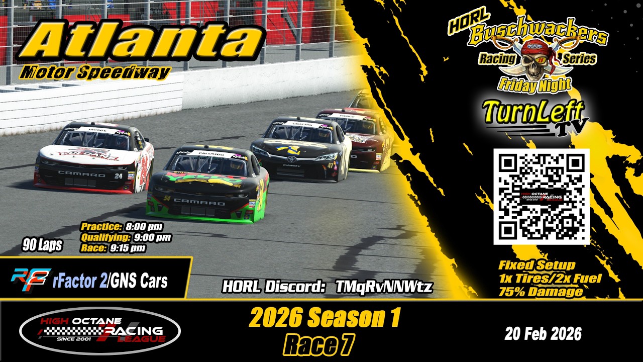 2026 HORL Buschwackers Series S1 race at Atlanta Motor Speedway (022026)