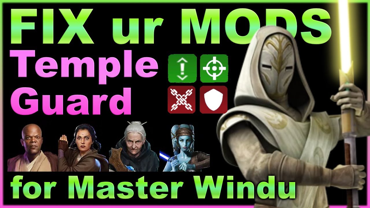 Temple Guard -  MODDING for the new Legendary MACE VANGUARD team w Depa, Jocasta, Aayla & Order 66