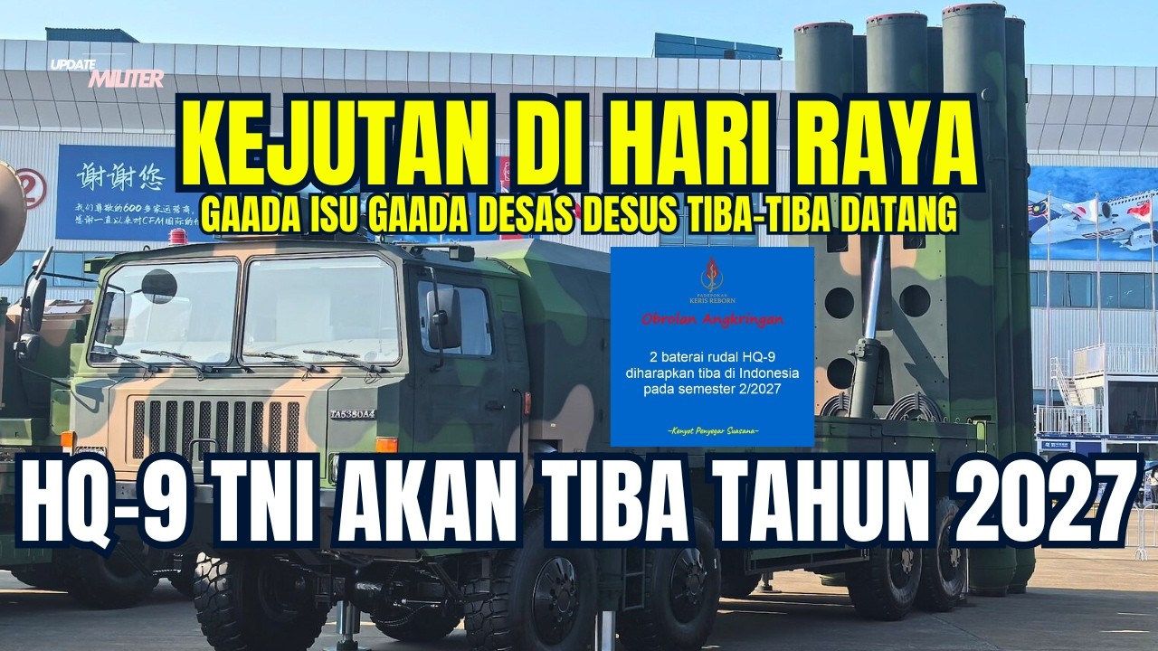 Tiba Tiba Muncul Bocoran HQ 9 Untuk Indonesia — Benarkah TNI Akan Punya Payung Rudal 300 Km
