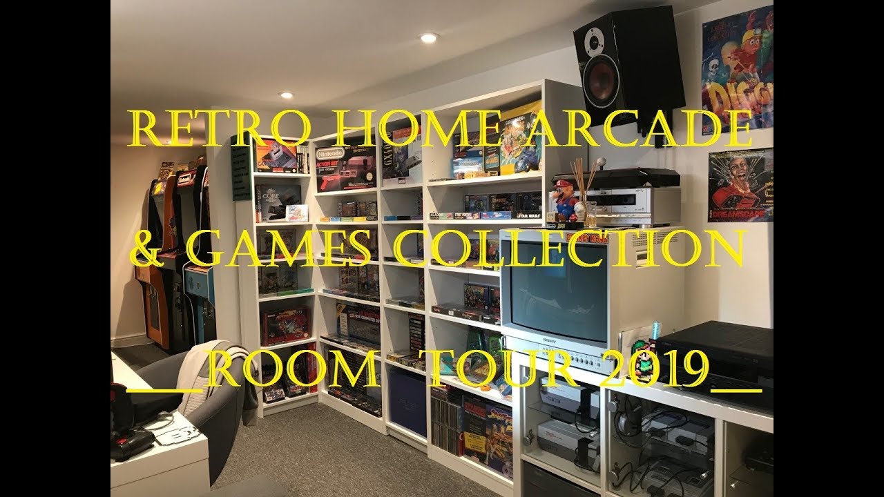 2019 Retro Arcade & Game Room Tour / Gaming Setup - Mint In Box Video Game Collection!