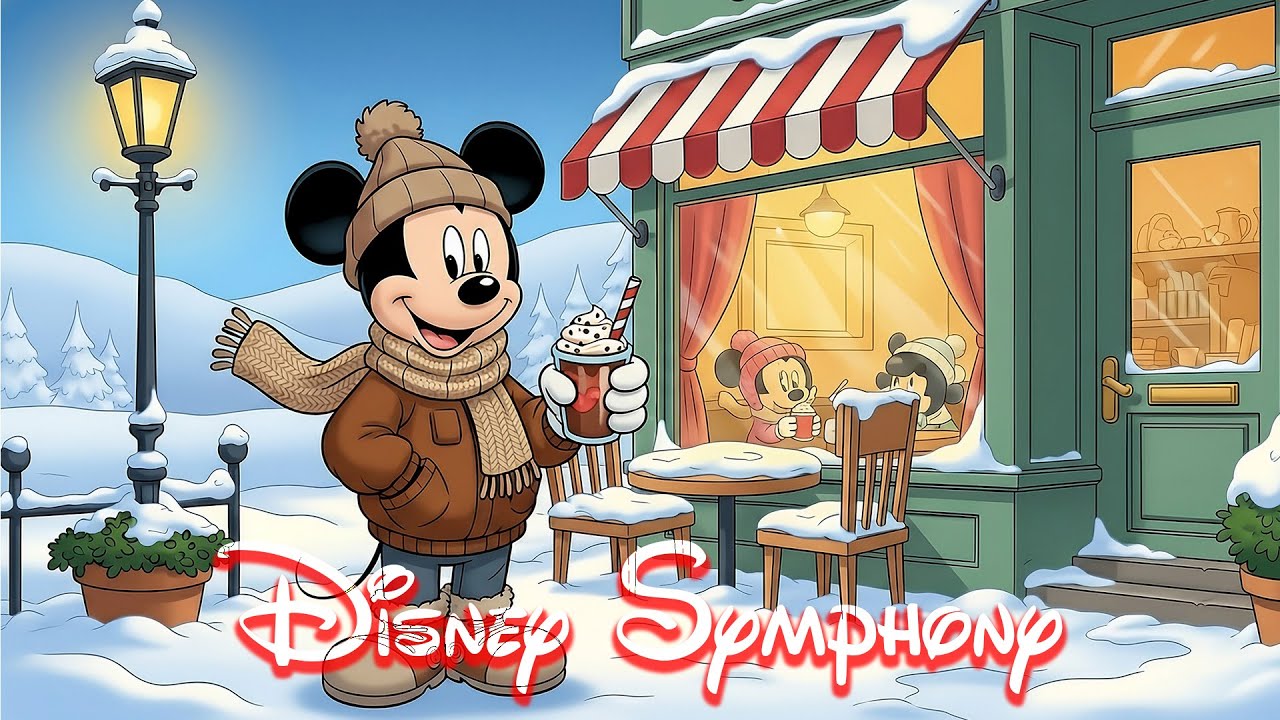 Cozy Disney Winter Ambience ❄️🎶 Relaxing Music for Study & Work | Winter Music Playlist