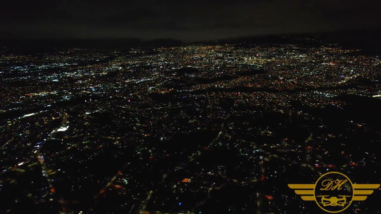 Juego de Polvora 2025 2026 desde un Drone DJI Air 2s a 500mts Escazú