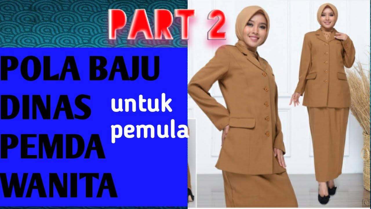 Pola baju dinas wanita part 2