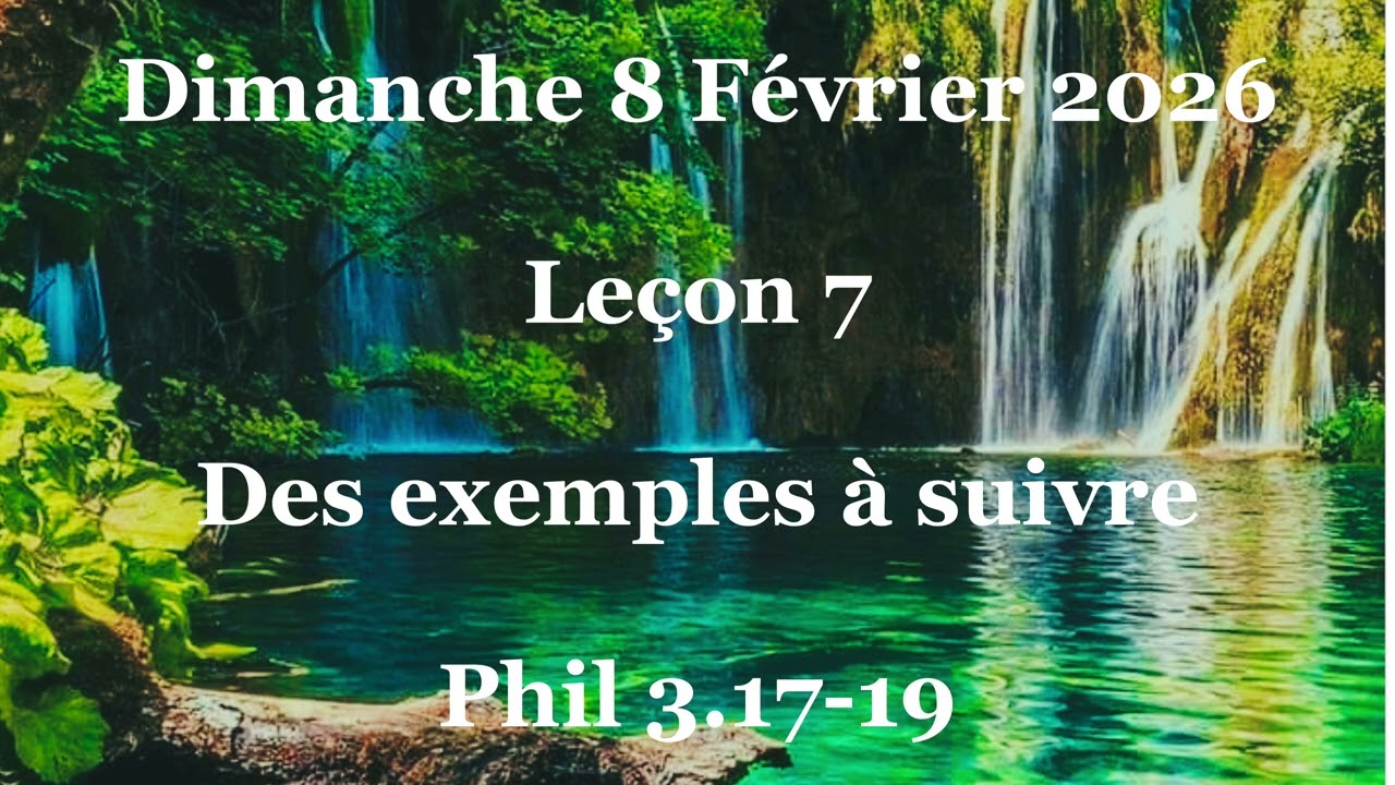 Des exemples á suivre