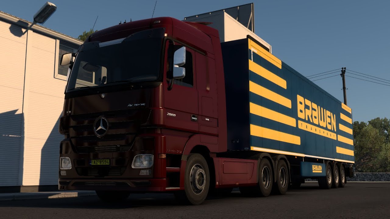 Euro Truck Simulator 2 - de Athenas á  Lâmia - DLC Grécia - Mercedes Actros