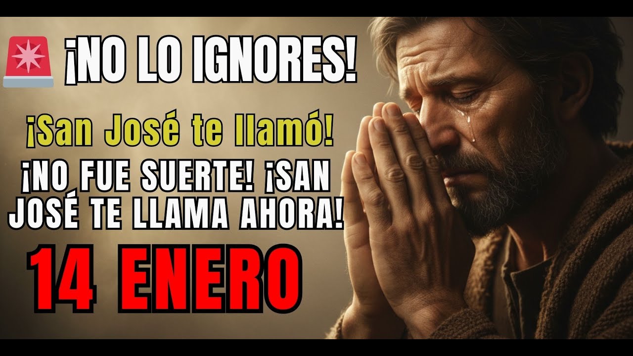 SAN JOSÉ ADVIERTE: ¡No Ignore este Llamado Divino! Su Solución de Empleo/Familia Llega en SEGUNDOS.🙏