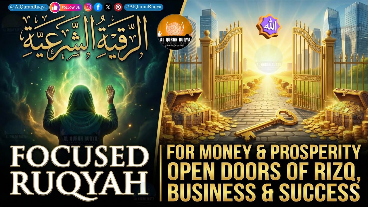 Focused Ruqyah for Money & Prosperity | Open Doors of Rizq, Business & Success | Ruqiya al Sharciya