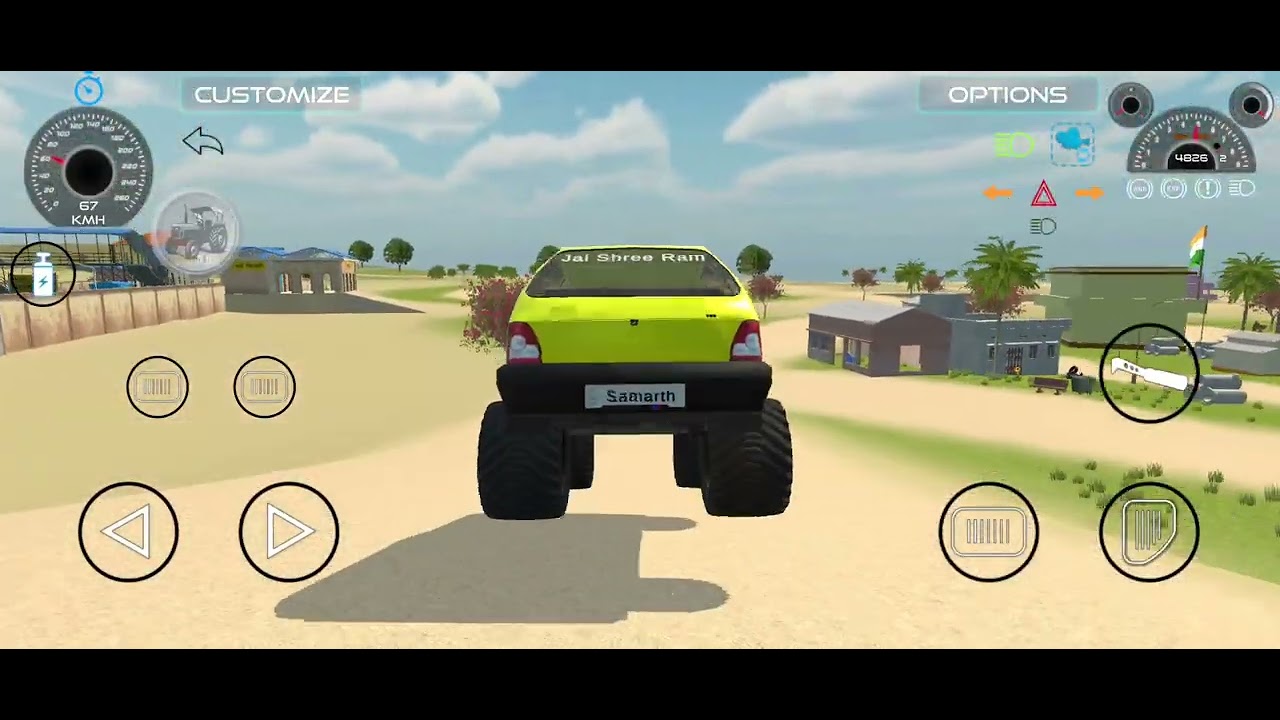 Driving yellow Monster Maruti 800😈. # Indian vehicle Simulator 3D.