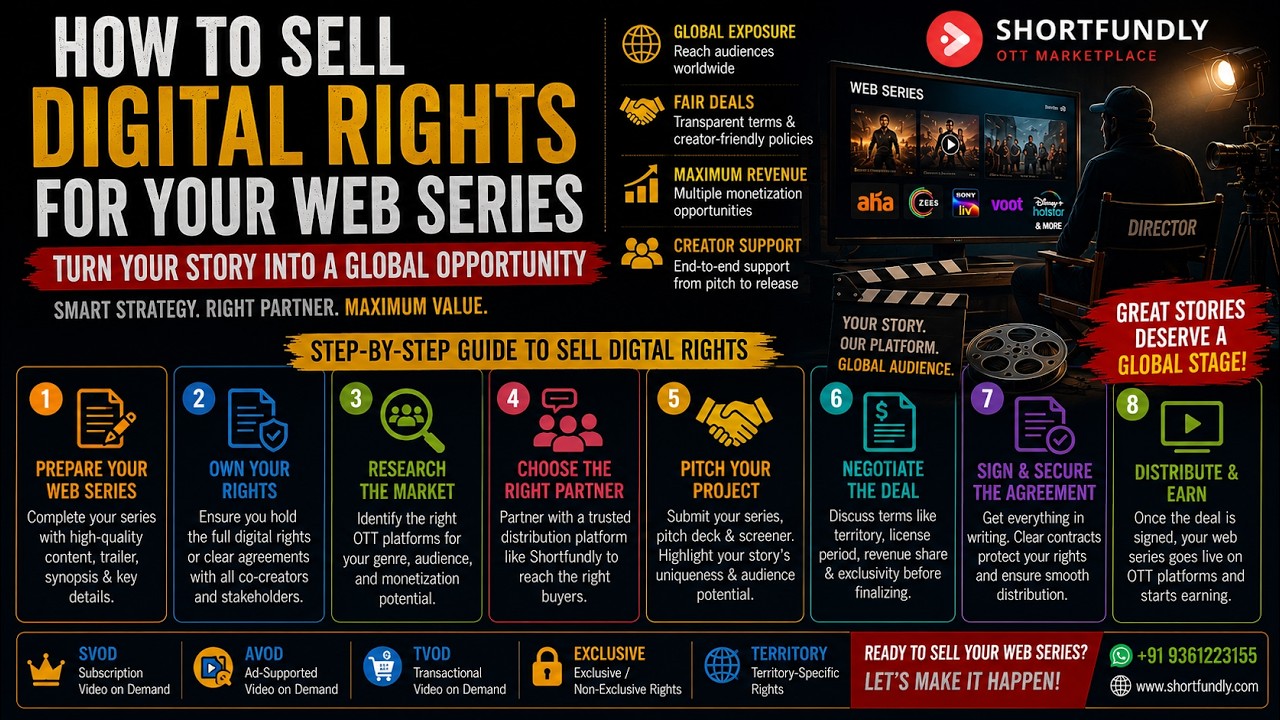 How to Sell Digital Rights for Your Web Series | OTT Distribution Guide 2026 🎬💰