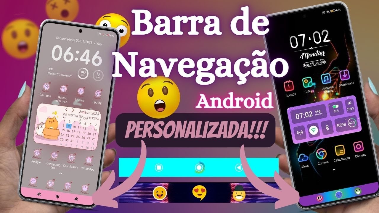 Como Personalizar a BARRA DE NAVEGAÇÃO do seu Android (Motorola, Xiaomi, Samsung, LG...)