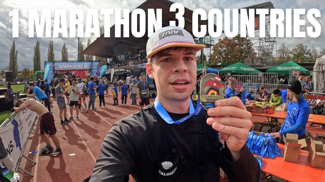 Running Through 3 Countries in 1 Marathon! | Drei-Länder Marathon 🇩🇪🇦🇹🇨🇭