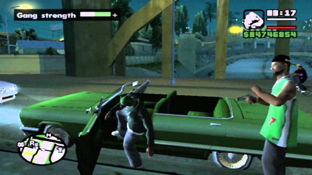 GTA San Andreas: Making a Grove street lowrider (and shooting some ballers)