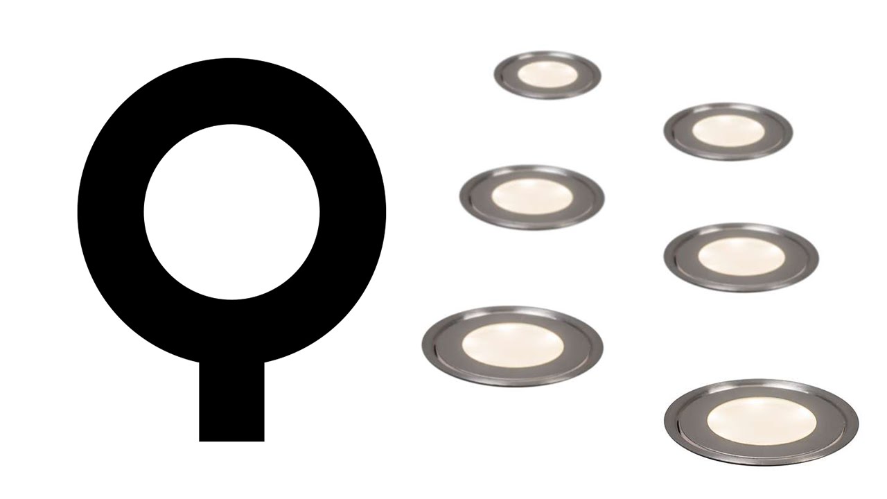 QAZQA SET OF 6 RECESSED SPOT LIGHTS PUCK IP67 WW