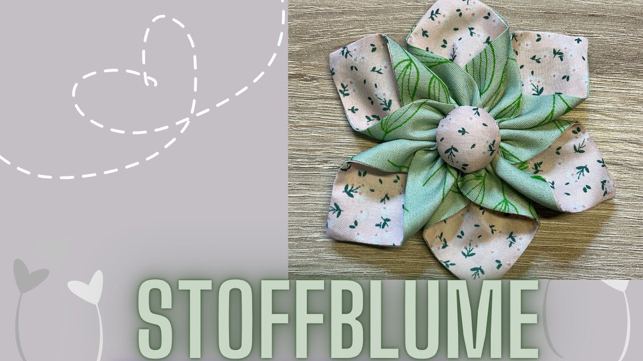 Stoffblume nähen, Dekoblume nähen