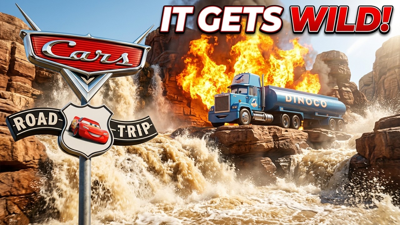 Cars Road Trip – This CARS Ride Gets WILD! 🚗💥 Full Road Trip Experience at Disneyland Paris!”