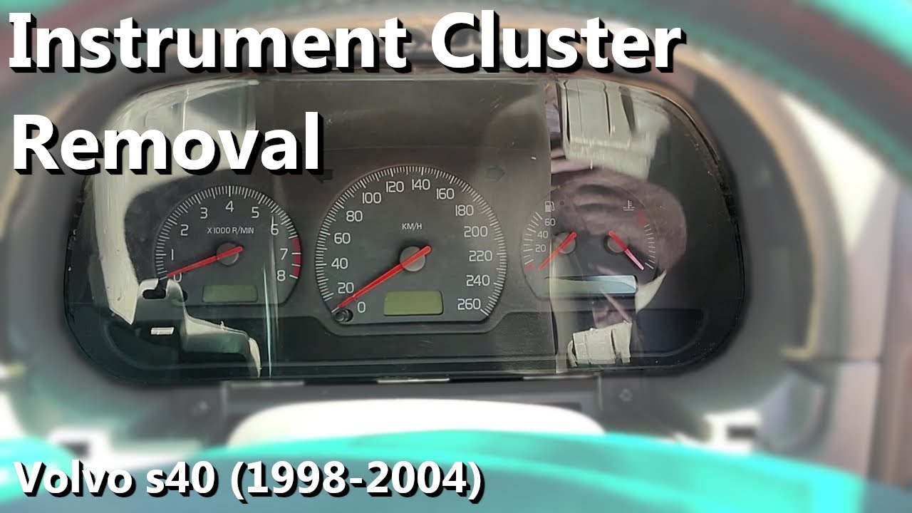Volvo s40 Instrument Cluster Removal (1998-2004)