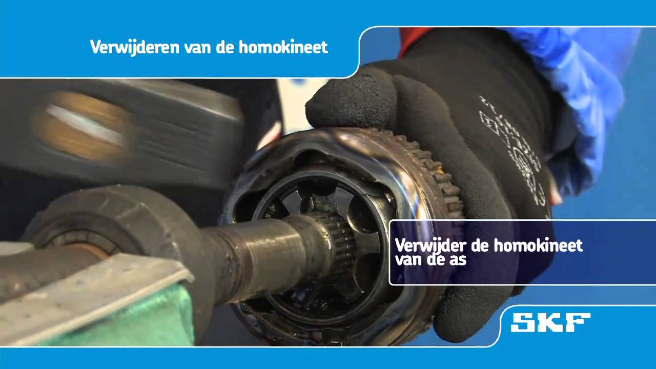 SKF - Montageprocedure van de nieuwe homokineet VKJA 5342 Renault Laguna I 1.8