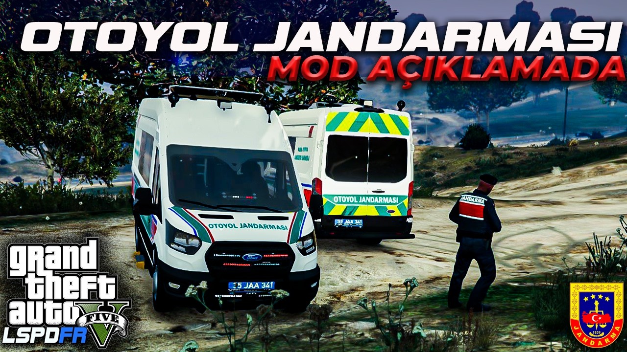FORD TRANSIT OTOYOL JANDARMA - GTA 5 LSPDFR - MOD TANITIM