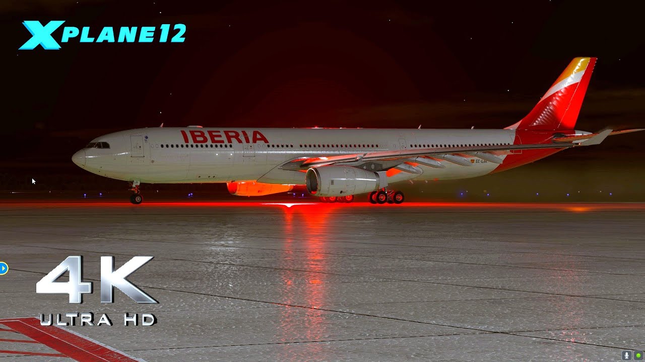 Iberia Airbus A330 Dakar - Madrid Xplane 12