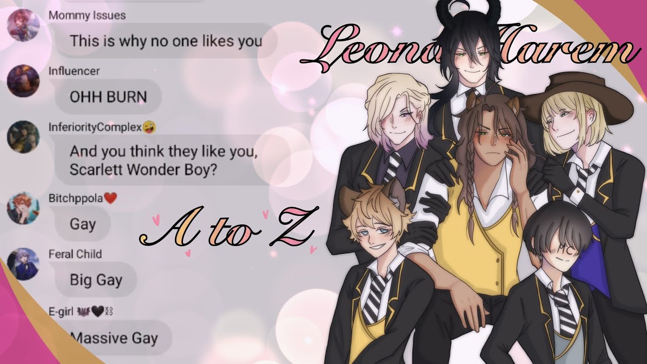 Leona Harem?! || A to Z(Enstars) || Twisted Wonderland Lyric Prank || Vil, Rook, Malleus, Ruggie, MC