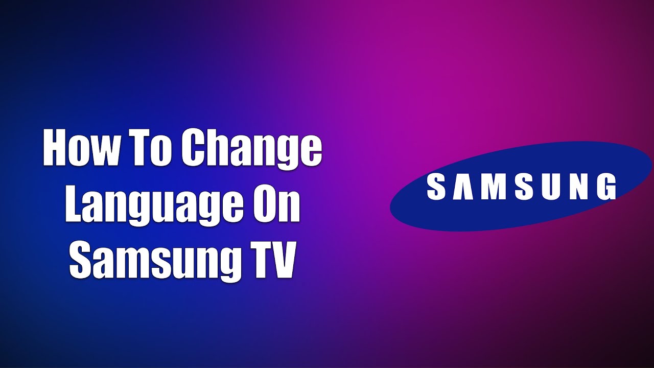 ✅ How To Change Language On Samsung TV