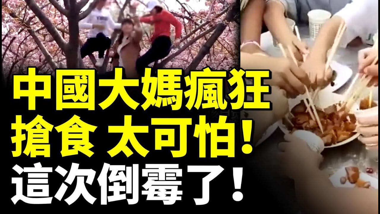 中國大媽瘋狂搶食 太可怕！深夜擾民 這次倒霉了！有人出手了！　#看大陸
