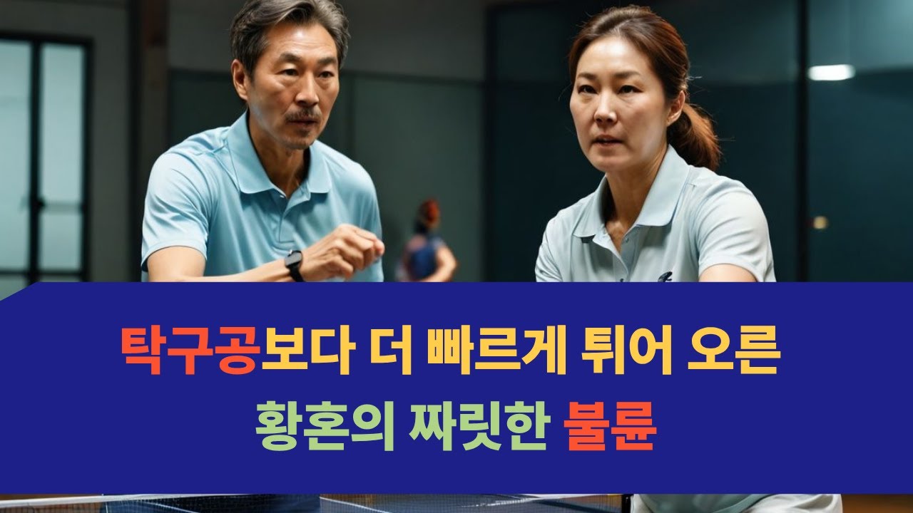 황혼의 시니어 탁구동호회 불륜