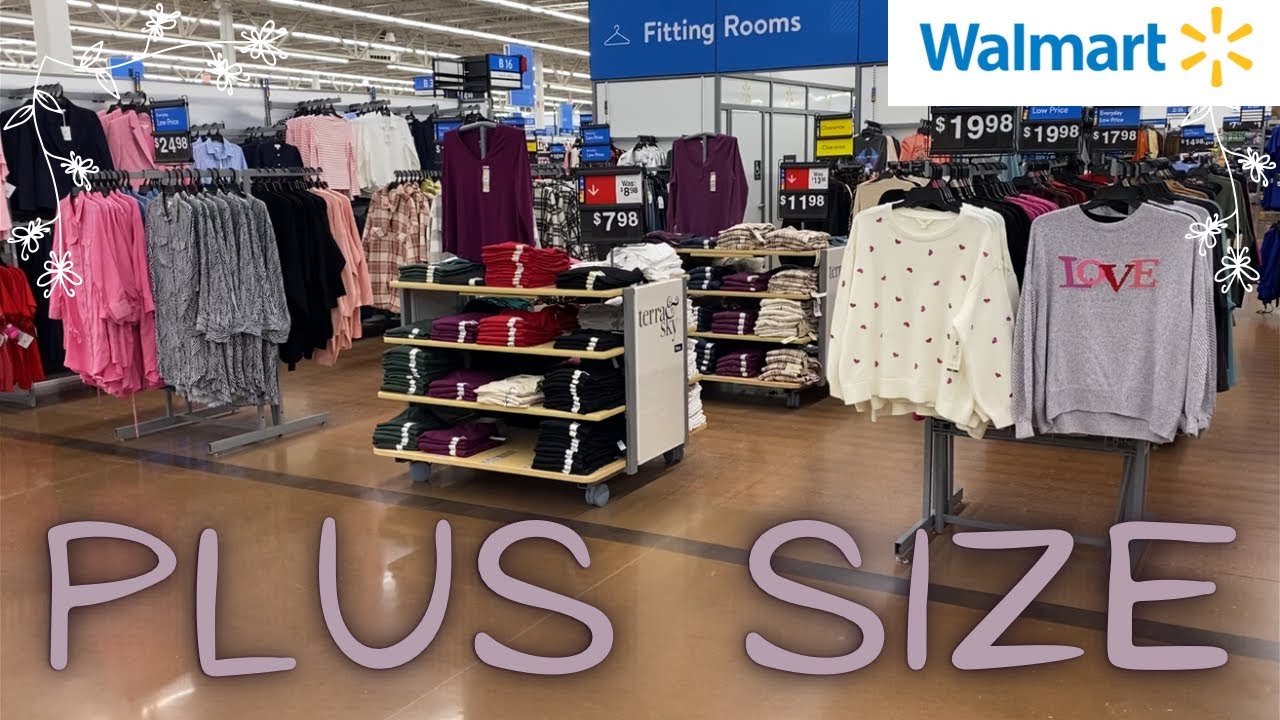 😍SHOPPING THE ENTIRE PLUS SIZE SECTION AT WALMART‼️WALMART SHOP WITH ME | WALMART PLUS SIZE CLOTHES