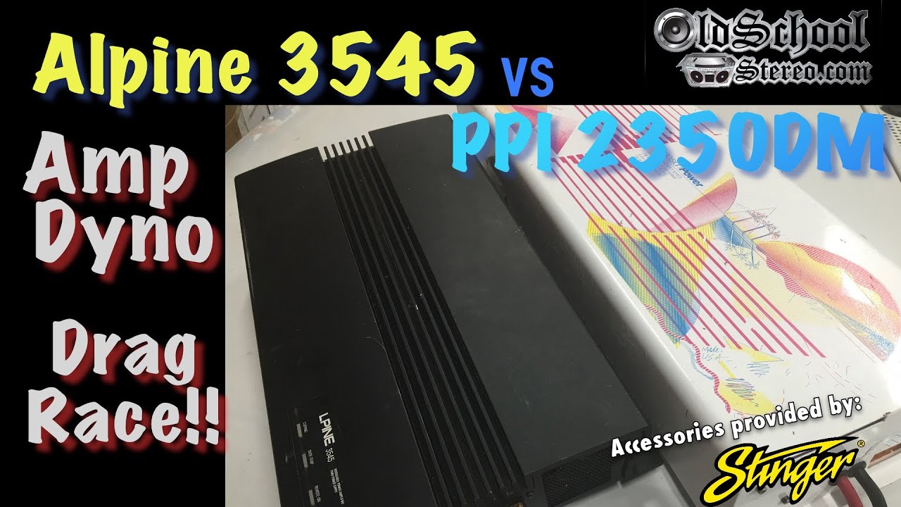 1989 Alpine 3545 vs Precision Power (PPI) 2350DM Amp Dyno Drag Race
