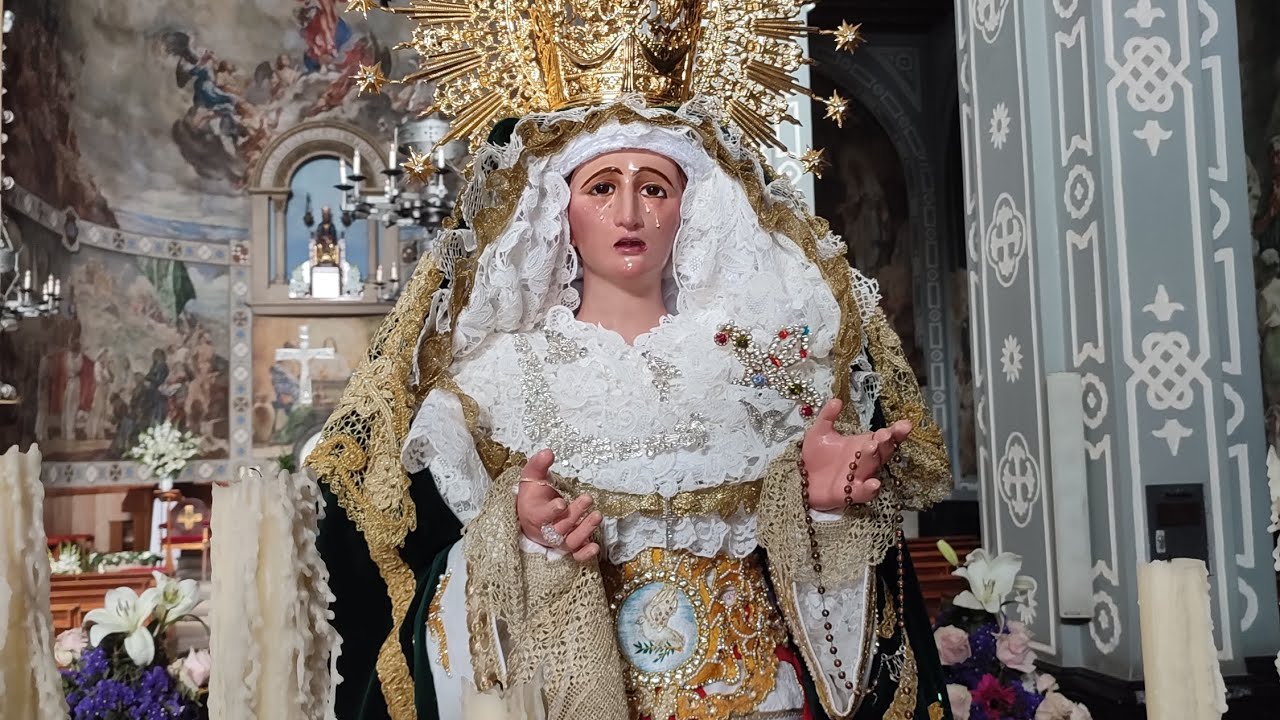 Salida Virgen de la Paz Semana Santa Castelldefels 2023