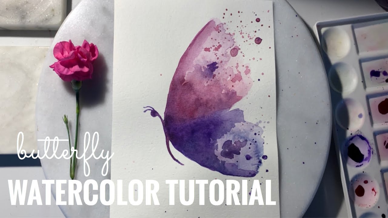 Watercolor Tutorial For Beginners- Butterfly