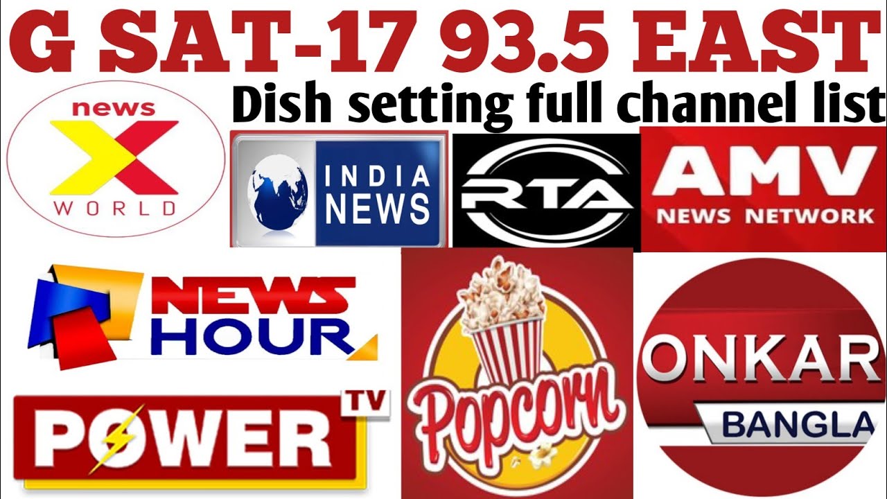 G SAT-17 93.5°EAST DISH 📡 SETTING || FULL CHANNEL LIST || 6 FEET DISH ANTENA