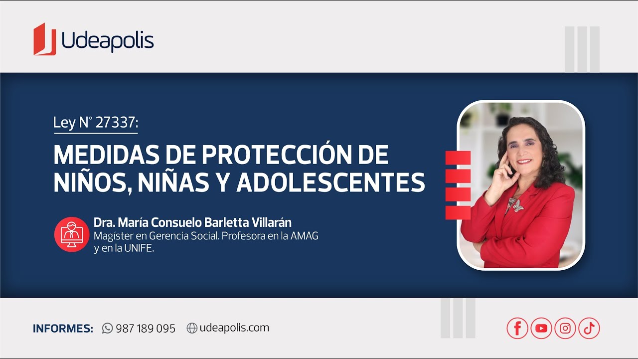 Medidas de Protección de Niños, Niñas y Adolescentes | María Consuelo Barletta Villarán
