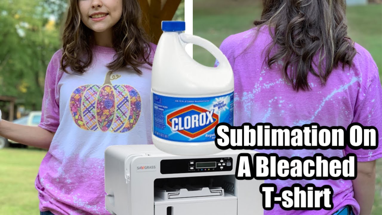 Sublimation On A Bleached T-Shirt