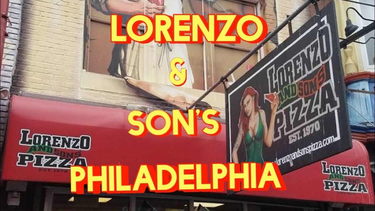 Large slice of pizza at Lorenzo & Son's Pizza #Philadelphia Episode 36 7/14/22  #southstreet #philly