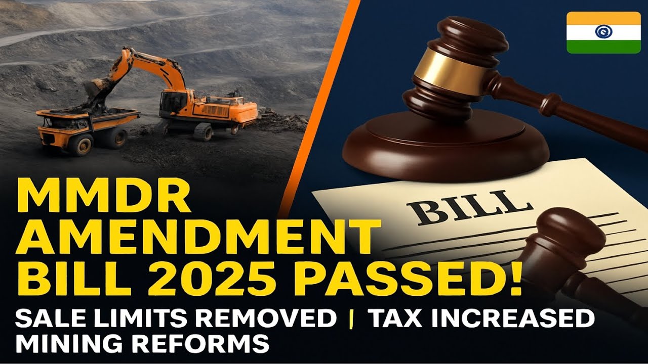 MMDR Amendment Bill 2025 Gets Parliamentary Nod