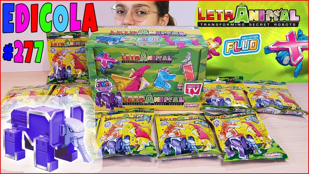 Scopriamo i  nuovi LETRANIMAL ROBOTS SEGRETI Collezione Fluo cicaboom (Edicola by Giulia Guerra)