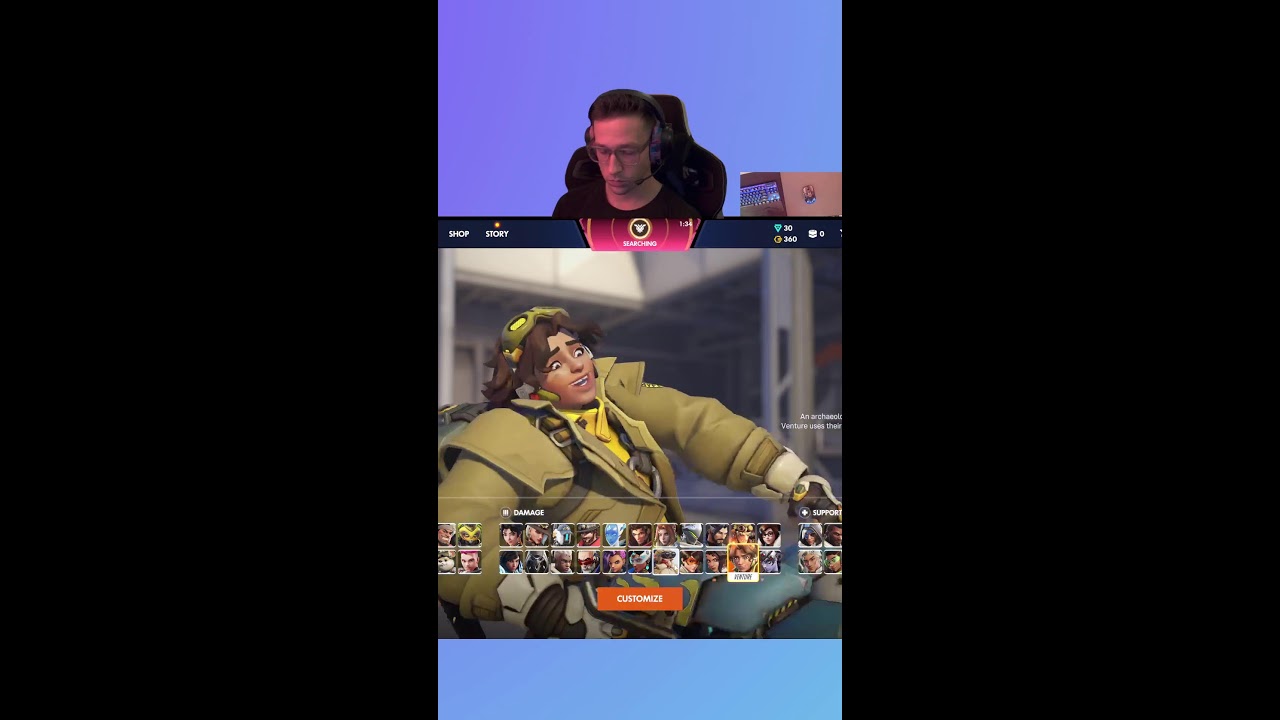 Overwatch Comp then Super Battle Golf later! (Portrait)