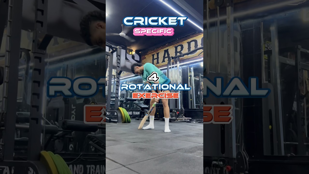 📌4 rotational exercises for cricketers 🏏#cricket #gullycricket #batsman #fastbowling #athletes