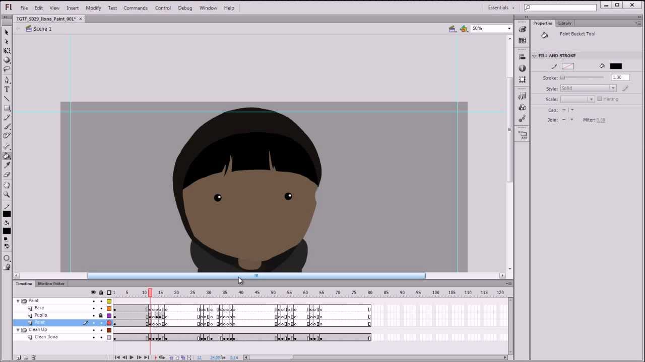 Painting Hand-Drawn Animation in Adobe Flash