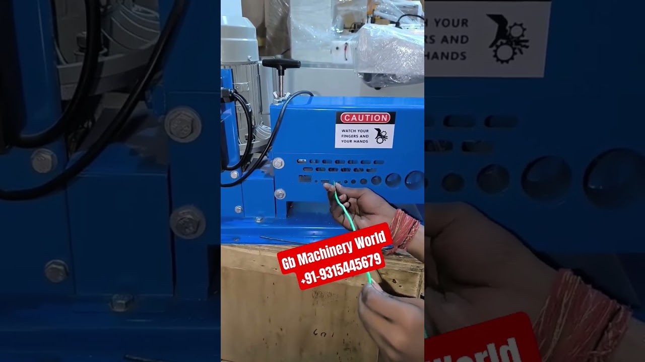 2mm Waste  Wire Stripping Machine ###Gb Machinery World -+91-9315445679/91-7566878415