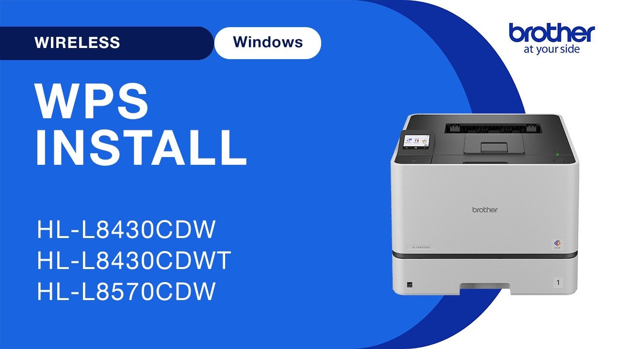 HLL8430CDW set up wireless with WPS - Windows